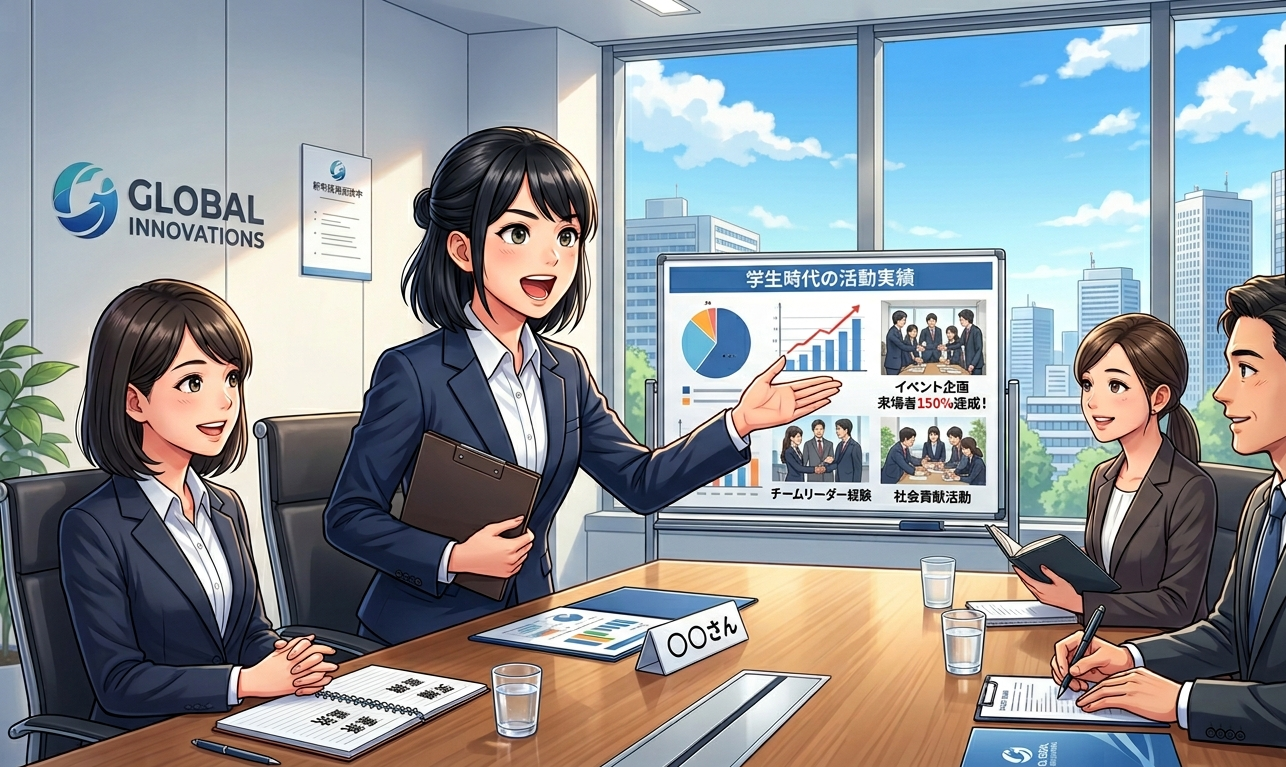 採用面接を受けていた頃の私